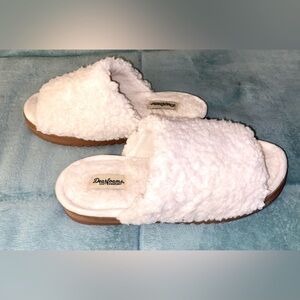 Dearfoams Cozy Comfort Women's Open Toe Slippers